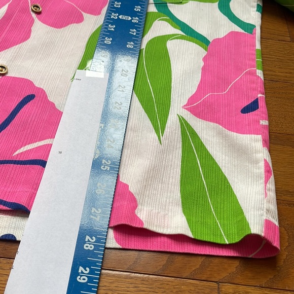 Alfred Shaheen Hawaiian Vintage Floral Shirt Mens Large Pink Tropical RARE PRINT - Picture 11 of 14